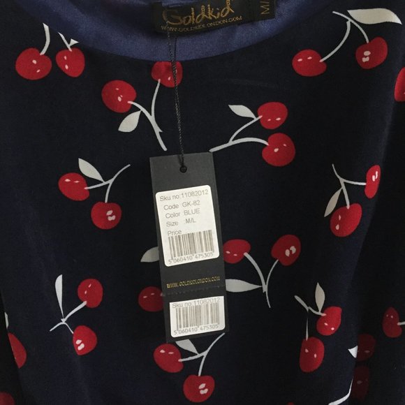 Retro Cherry Dress - Picture 2 of 2